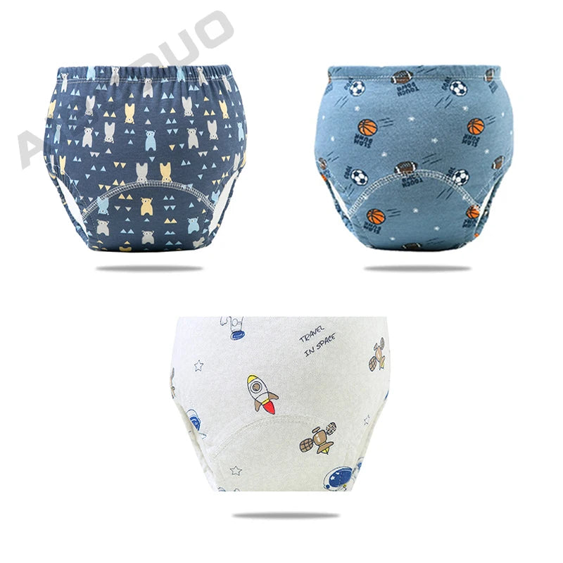 SnugSteps™ Toddler Potty Training Pants – Eco-Friendly, Leakproof, Washable Cotton Diaper