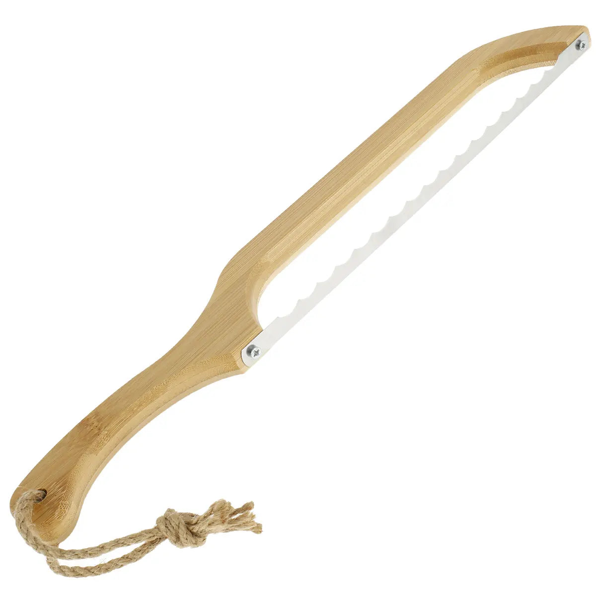 Stainless Steel Sourdough Bread Slicer with Bamboo Handle