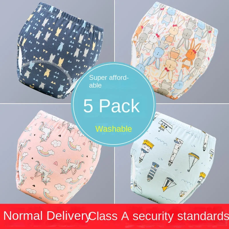 SnugSteps™ Toddler Potty Training Pants – Eco-Friendly, Leakproof, Washable Cotton Diaper