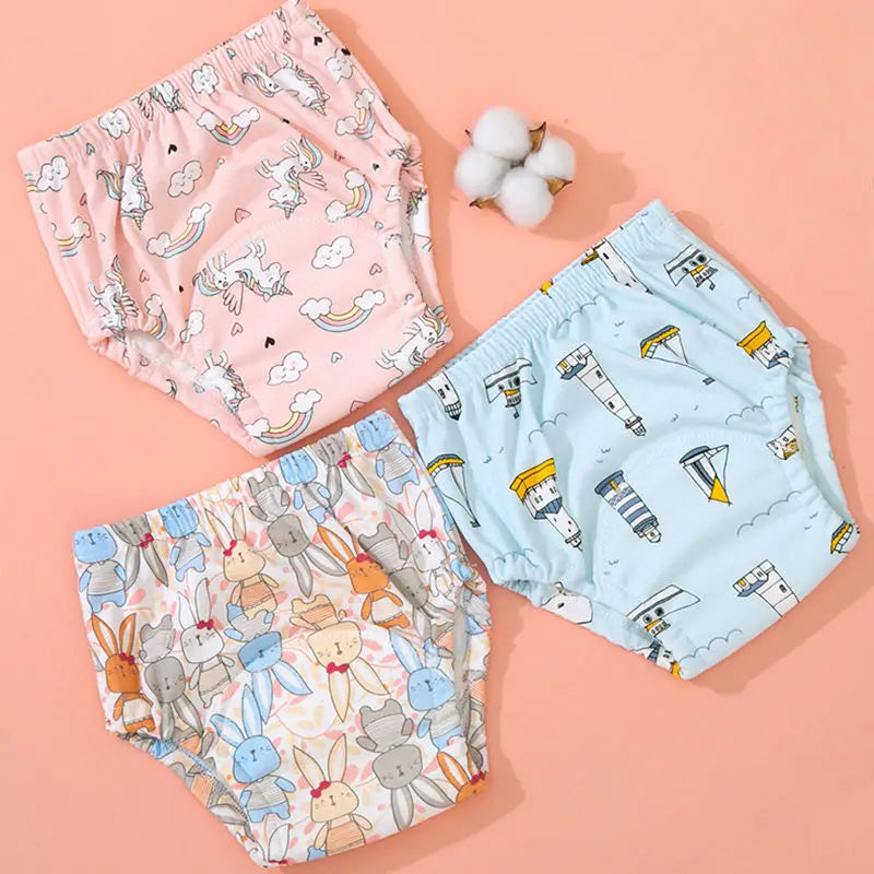 SnugSteps™ Toddler Potty Training Pants – Eco-Friendly, Leakproof, Washable Cotton Diaper