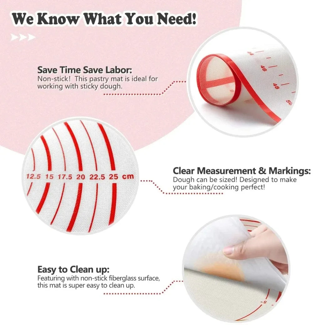 Silicone Baking Mat/ Kneading Pad