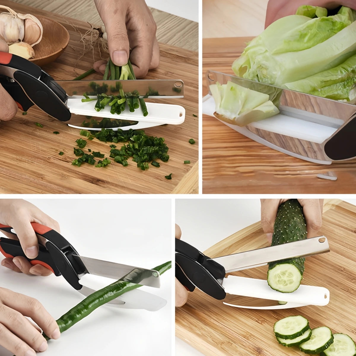 Premium Chop Scissors Cutting Board (with Knife Sharpener)