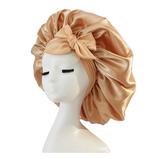 Silk/ Satin Bonnet For Sleeping - (For All Hair Types)
