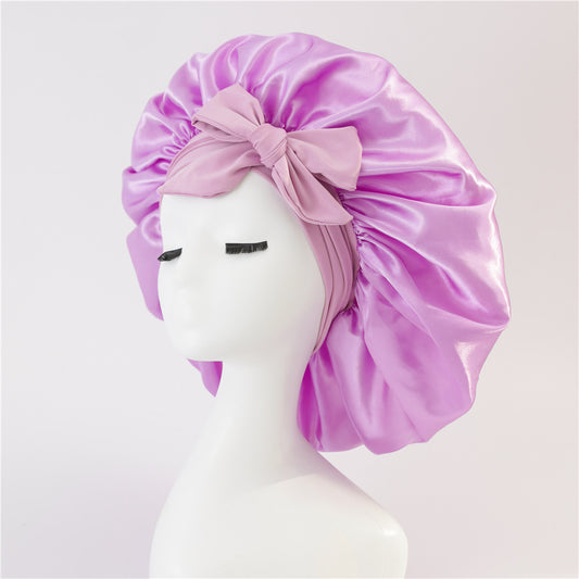 Silk/ Satin Bonnet For Sleeping - (For All Hair Types)