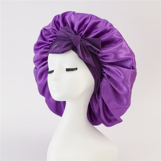 Silk/ Satin Bonnet For Sleeping - (For All Hair Types)