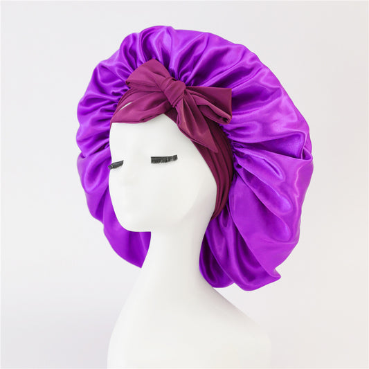 Silk/ Satin Bonnet For Sleeping - (For All Hair Types)