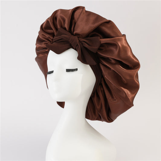 Silk/ Satin Bonnet For Sleeping - (For All Hair Types)