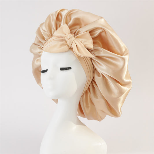 Silk/ Satin Bonnet For Sleeping - (For All Hair Types)
