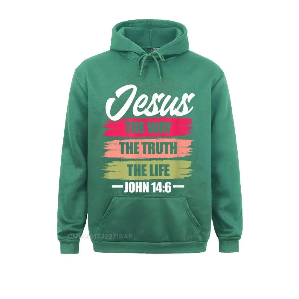 Jesus The Way Truth Life Hoodie Pullover Sweatshirts