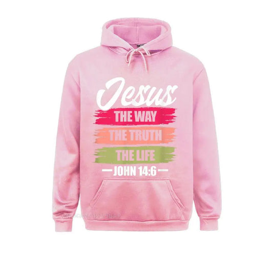 Jesus The Way Truth Life Hoodie Pullover Sweatshirts