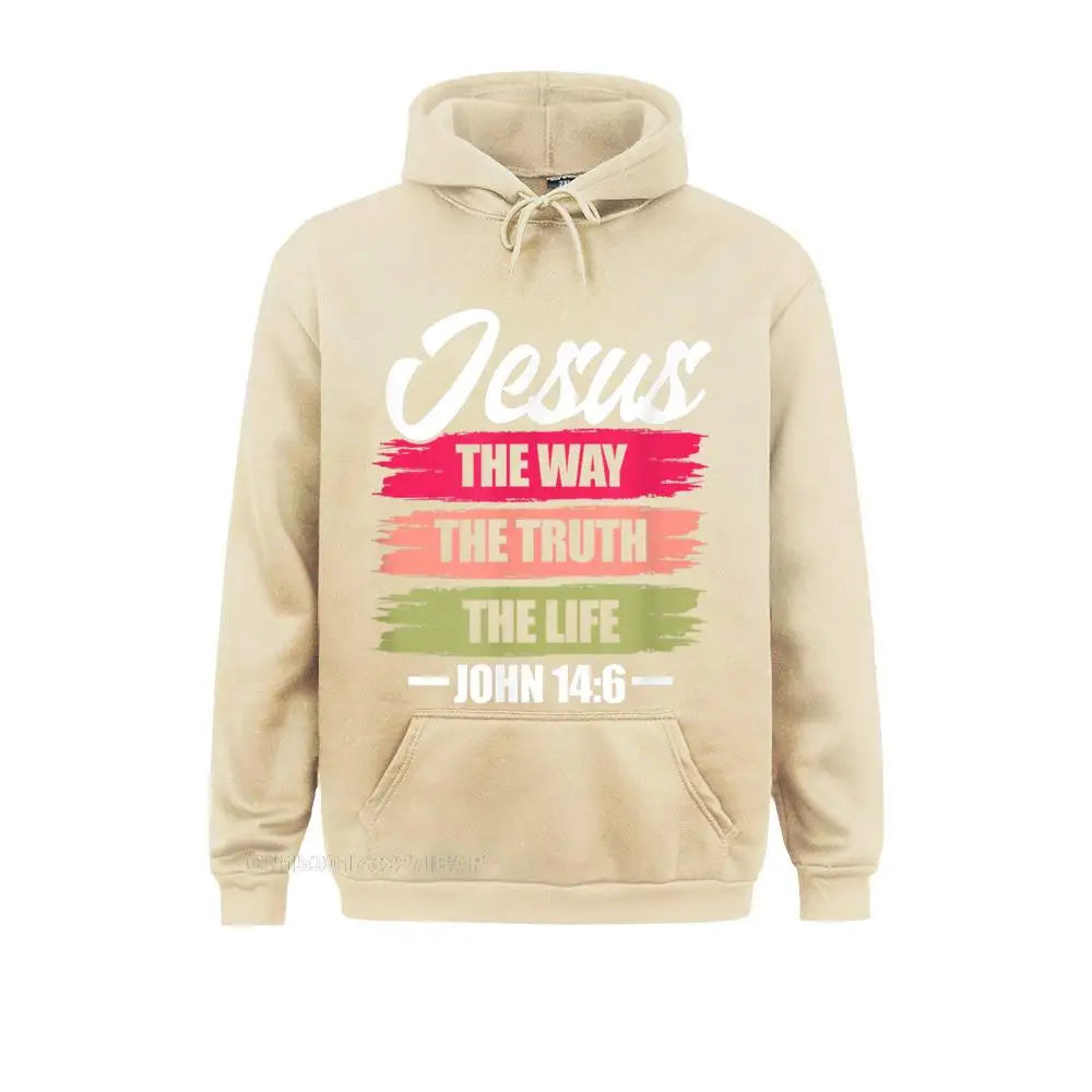 Jesus The Way Truth Life Hoodie Pullover Sweatshirts