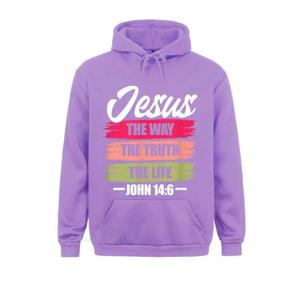 Jesus The Way Truth Life Hoodie Pullover Sweatshirts