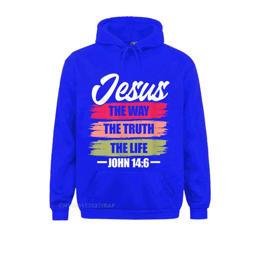 Jesus The Way Truth Life Hoodie Pullover Sweatshirts