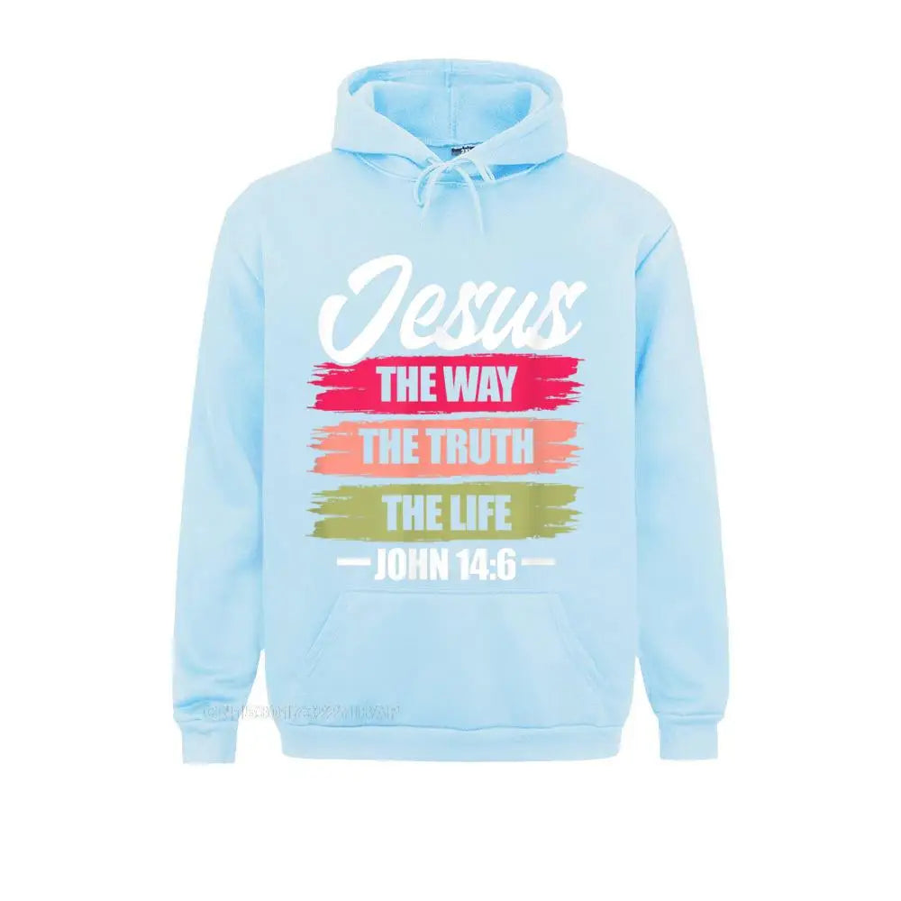Jesus The Way Truth Life Hoodie Pullover Sweatshirts