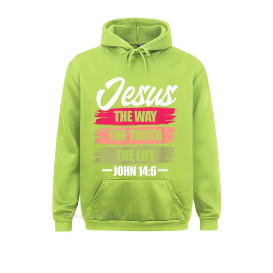 Jesus The Way Truth Life Hoodie Pullover Sweatshirts