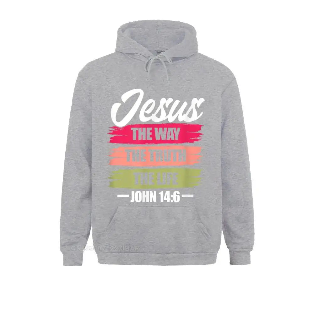 Jesus The Way Truth Life Hoodie Pullover Sweatshirts