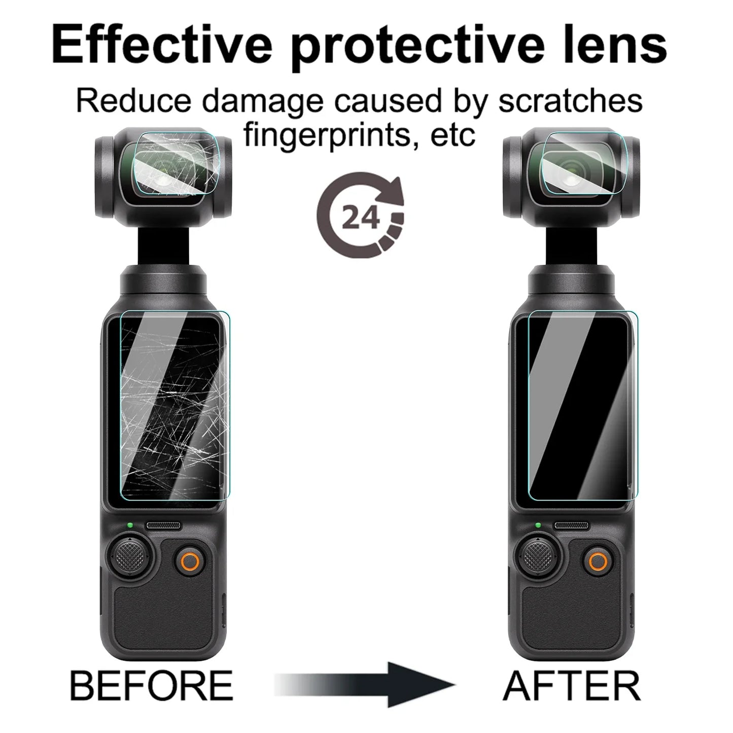 Tempered Glass Screen Protectors for DJI OSMO Pocket 3
