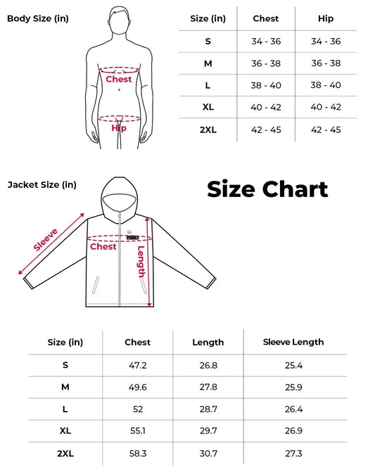 Heated High Visibility Jacket (Waterproof Windproof)