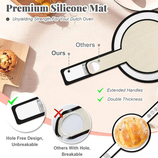 Reusable Silicone Bread Sling with Long Handles Heat Resistant