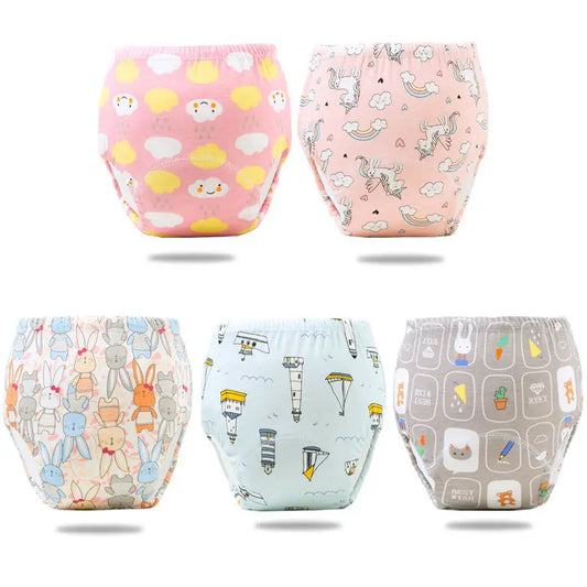 SnugSteps™ Toddler Potty Training Pants – Eco-Friendly, Leakproof, Washable Cotton Diaper