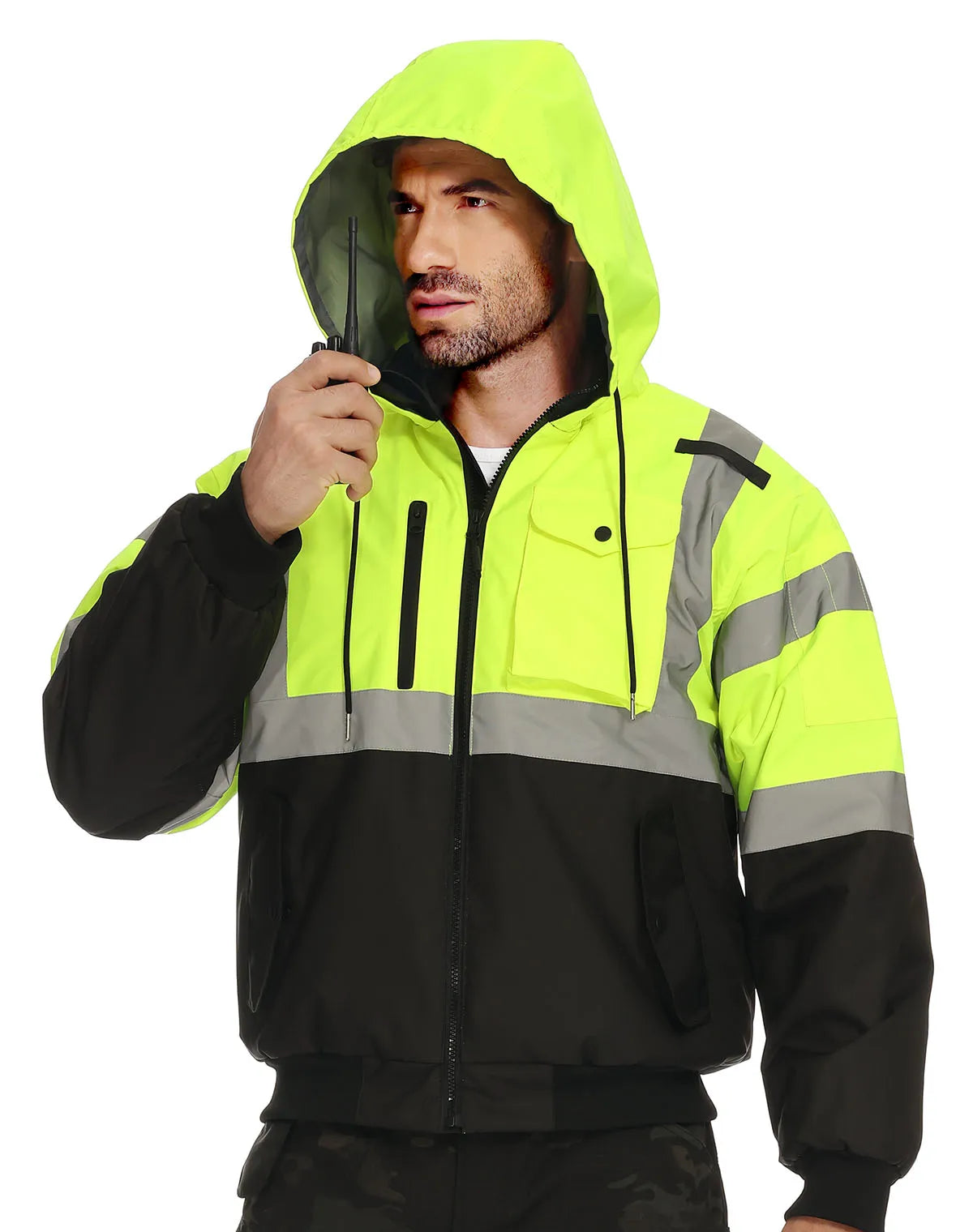 Heated High Visibility Jacket (Waterproof Windproof)