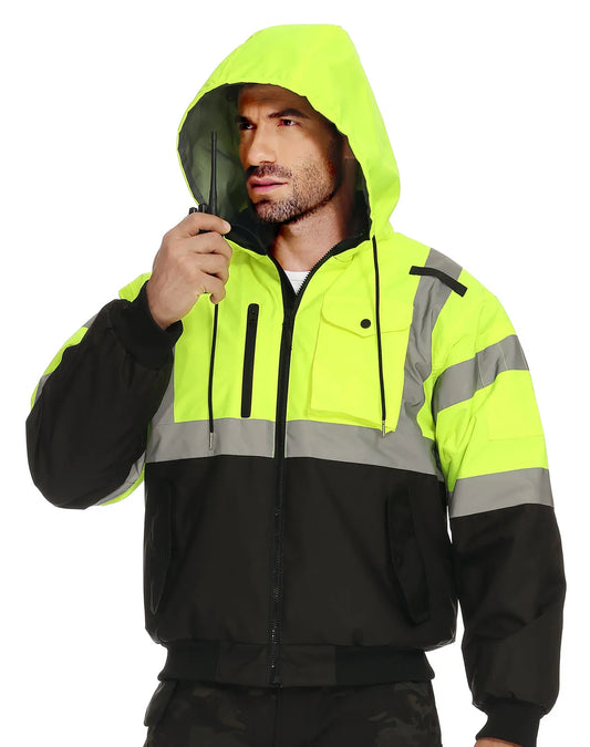 Heated High Visibility Jacket (Waterproof Windproof)