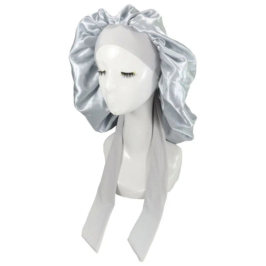 Women Satin Solid Sleeping Bonnet