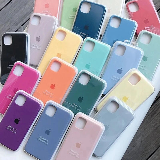 Original Phone Case For iPhone 16 15 11 12 13 14 Pro Max (Silicone Cases)