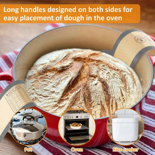 Reusable Silicone Bread Sling with Long Handles Heat Resistant