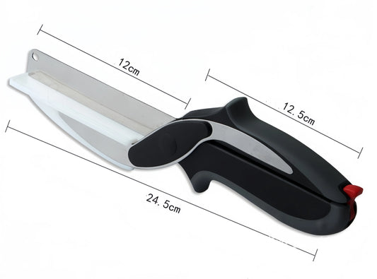 Premium Chop Scissors Cutting Board (with Knife Sharpener)