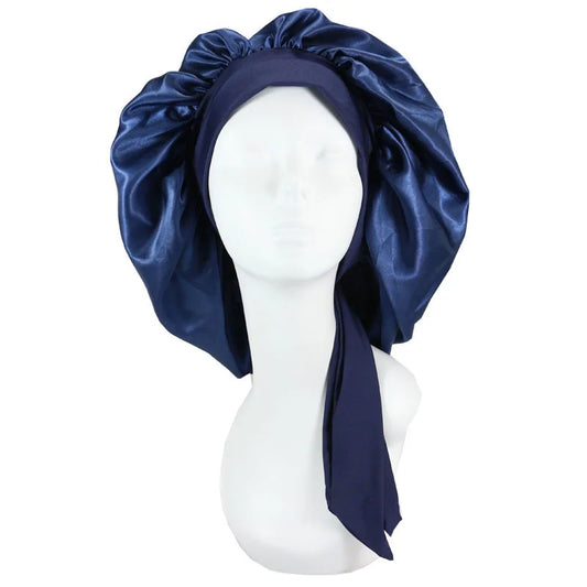 Women Satin Solid Sleeping Bonnet
