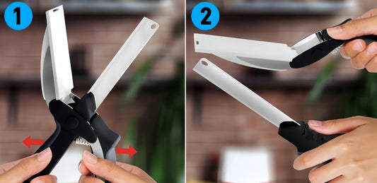 Premium Chop Scissors Cutting Board (with Knife Sharpener)
