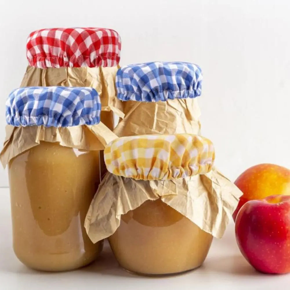 Cotton Cloth Sourdough Starter Jar Covers (Reusable)