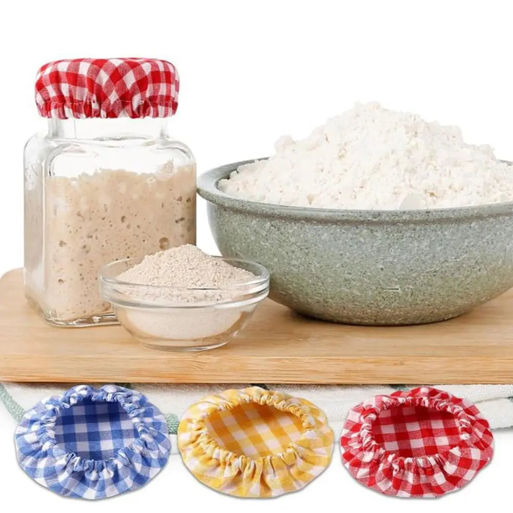 Cotton Cloth Sourdough Starter Jar Covers (Reusable)