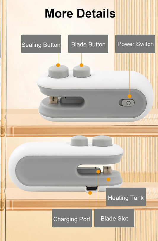 Mini Heat Bag Sealer - (Handheld)