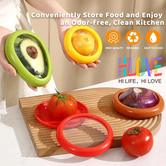 Silicone Fruit and Vegetable Storage Containers (Set of 4)