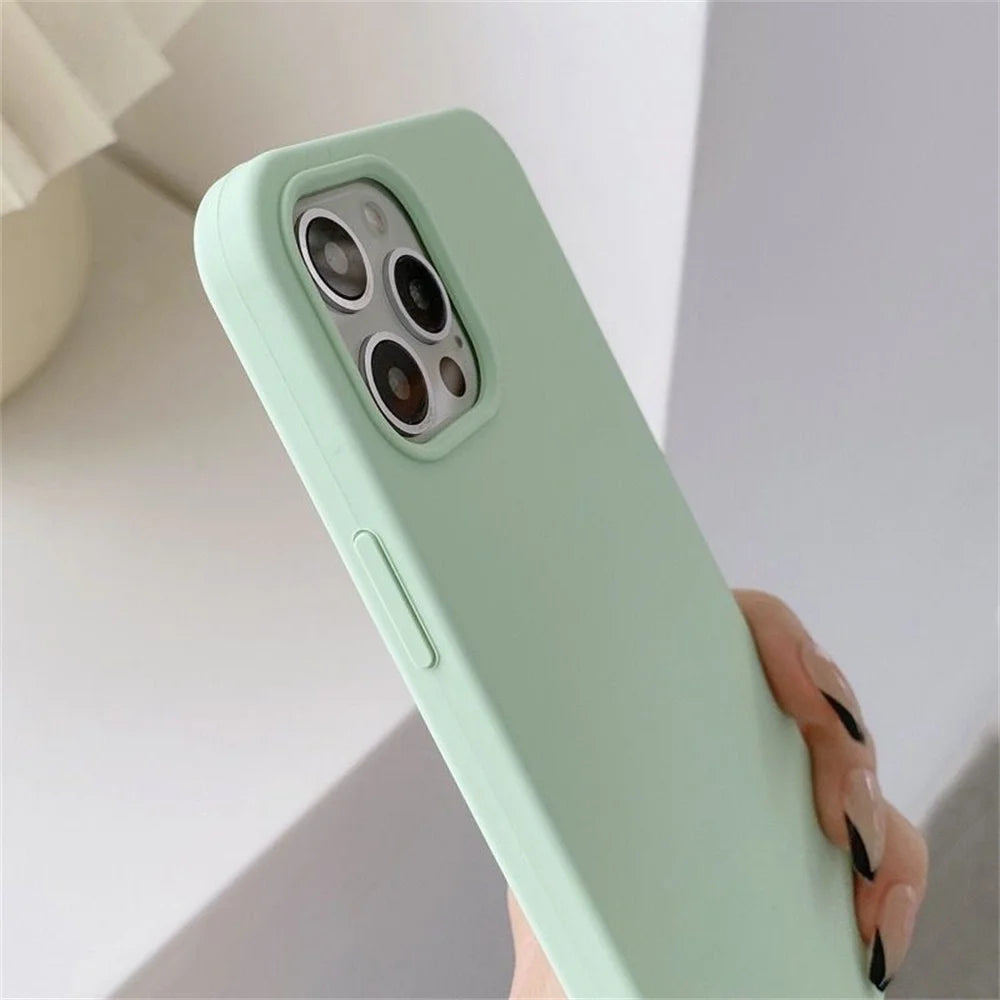 Original Phone Case For iPhone 16 15 11 12 13 14 Pro Max (Silicone Cases)