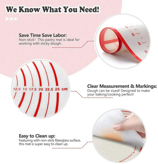 Silicone Baking Mat/ Kneading Pad