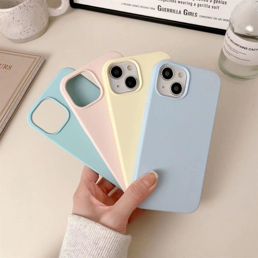 Original Phone Case For iPhone 16 15 11 12 13 14 Pro Max (Silicone Cases)