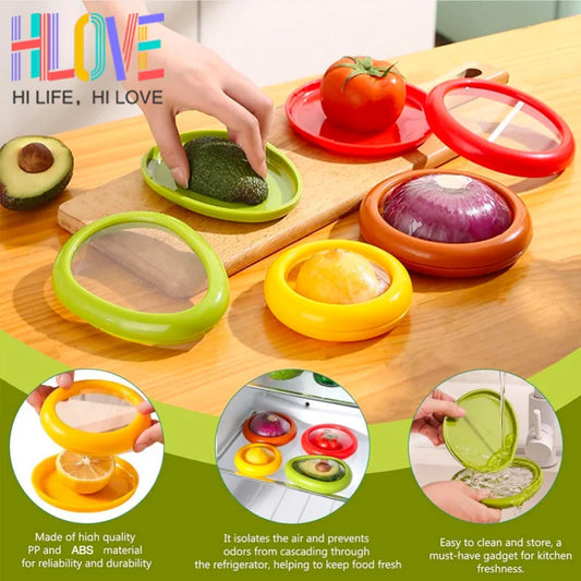 Silicone Fruit and Vegetable Storage Containers (Set of 4)