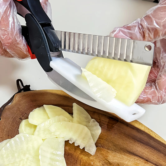 Premium Chop Scissors Cutting Board (with Knife Sharpener)