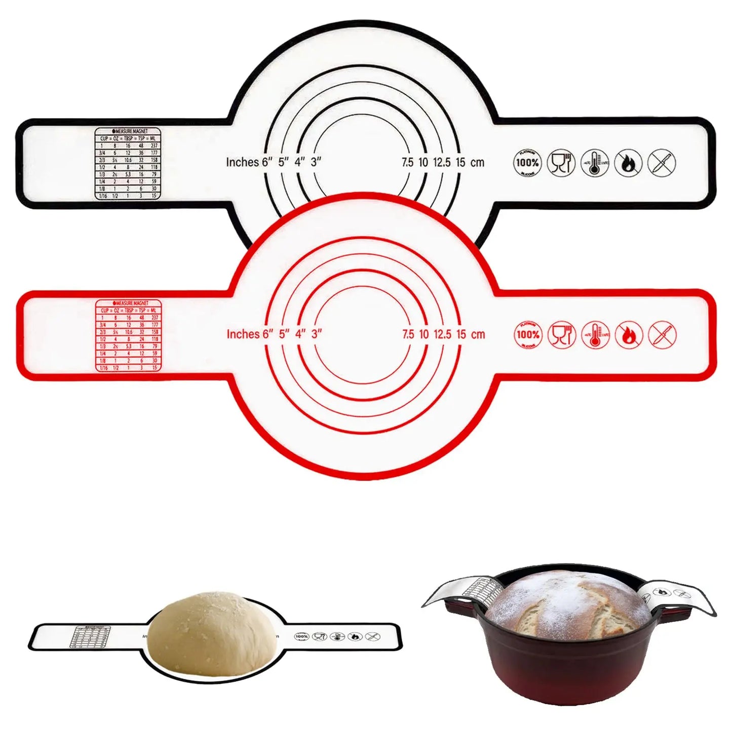 Reusable Silicone Bread Sling with Long Handles Heat Resistant