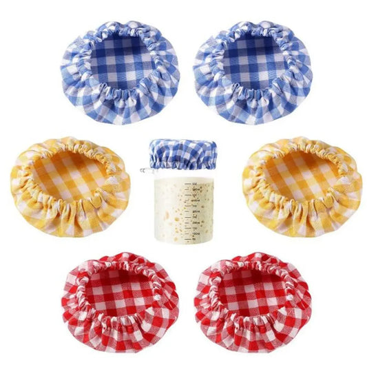 Cotton Cloth Sourdough Starter Jar Covers (Reusable)