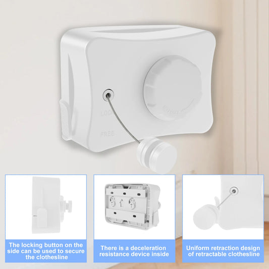 Retractable Clothesline Line Indoor Space Saving
