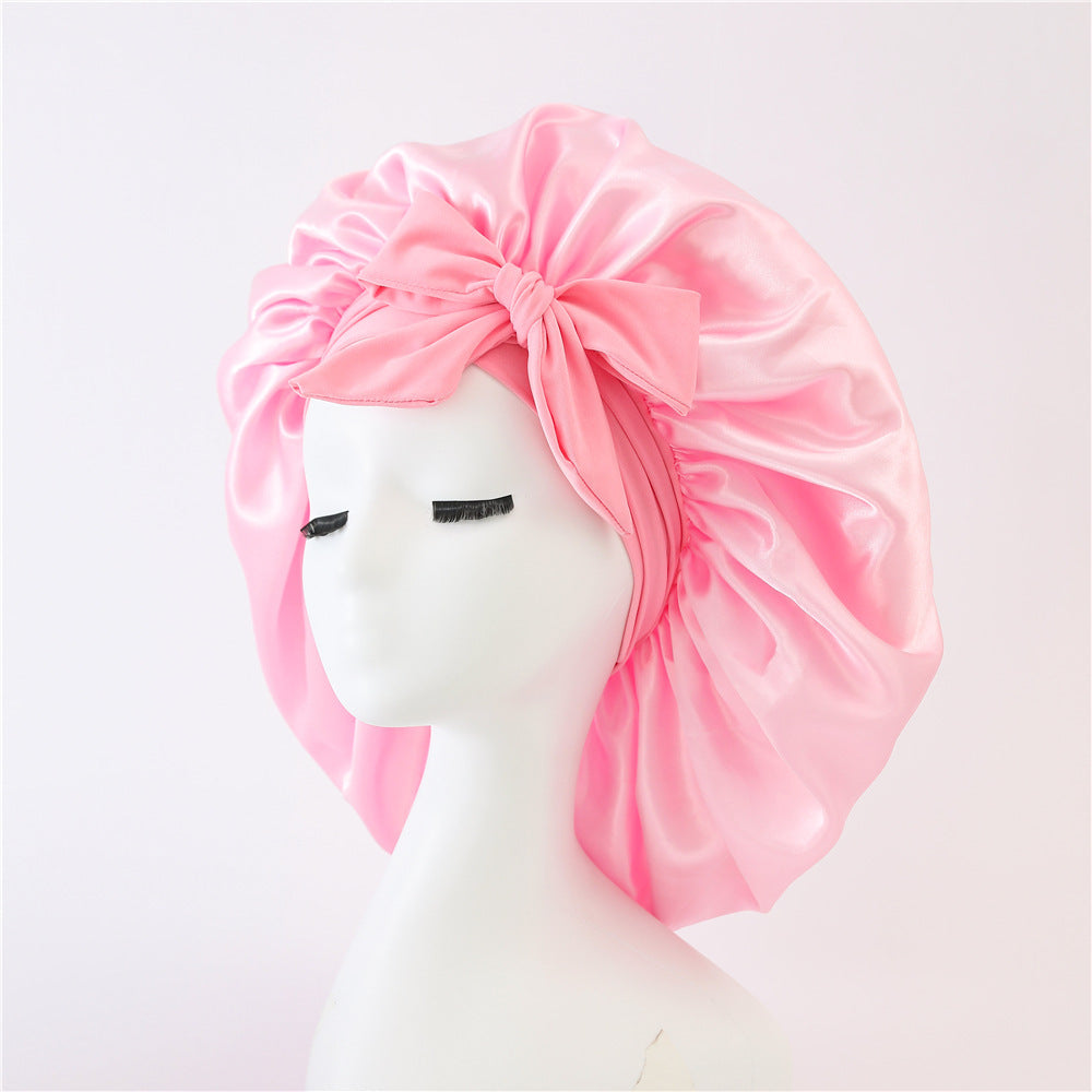 Silk/ Satin Bonnet For Sleeping - (For All Hair Types)