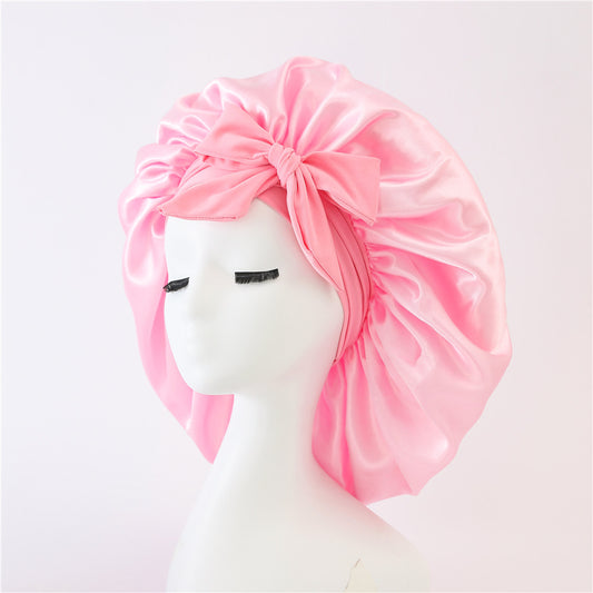 Silk/ Satin Bonnet For Sleeping - (For All Hair Types)