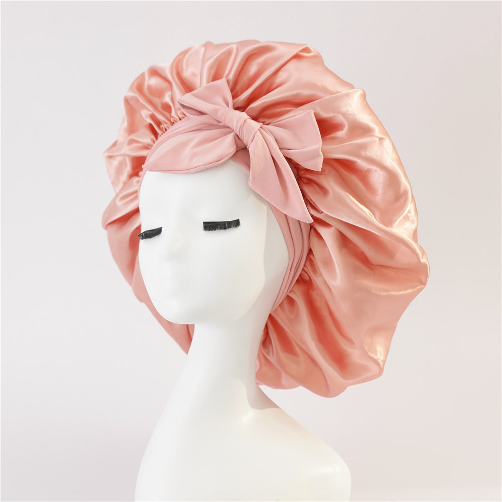 Silk/ Satin Bonnet For Sleeping - (For All Hair Types)