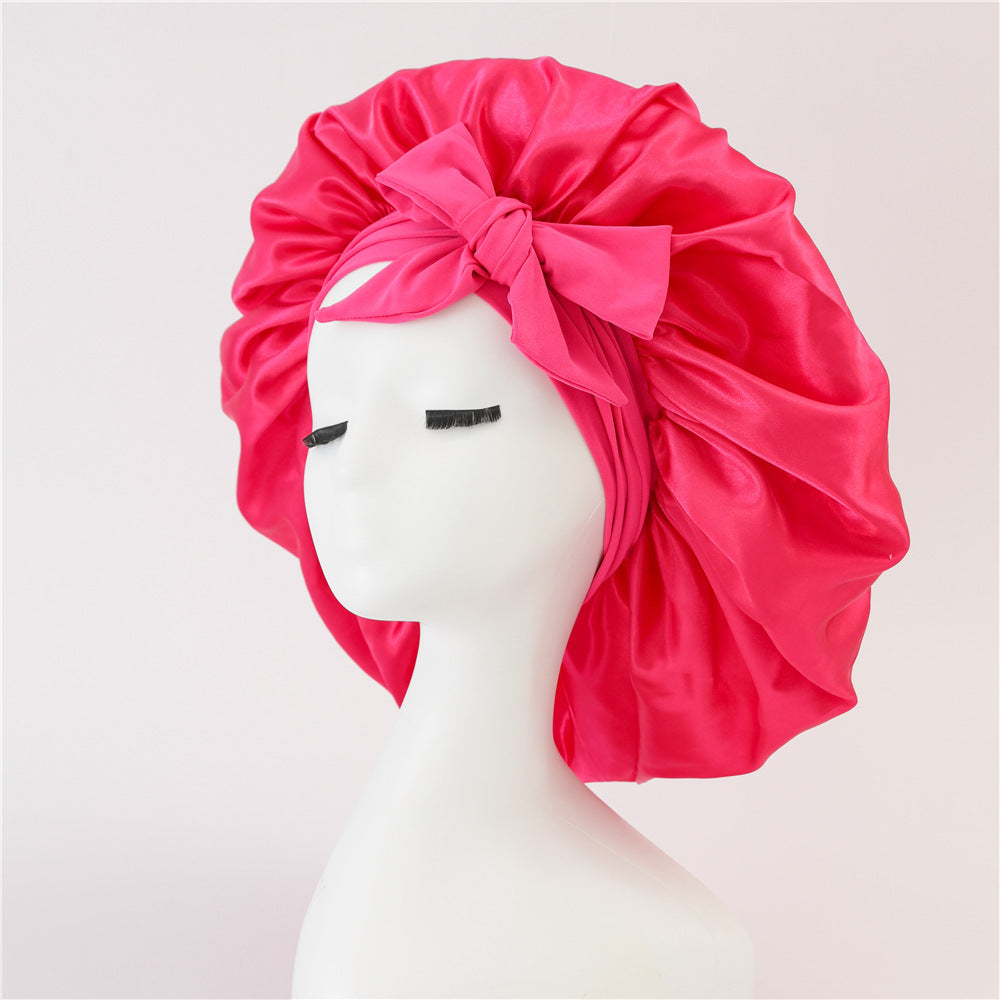 Silk/ Satin Bonnet For Sleeping - (For All Hair Types)