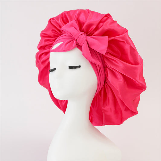 Silk/ Satin Bonnet For Sleeping - (For All Hair Types)