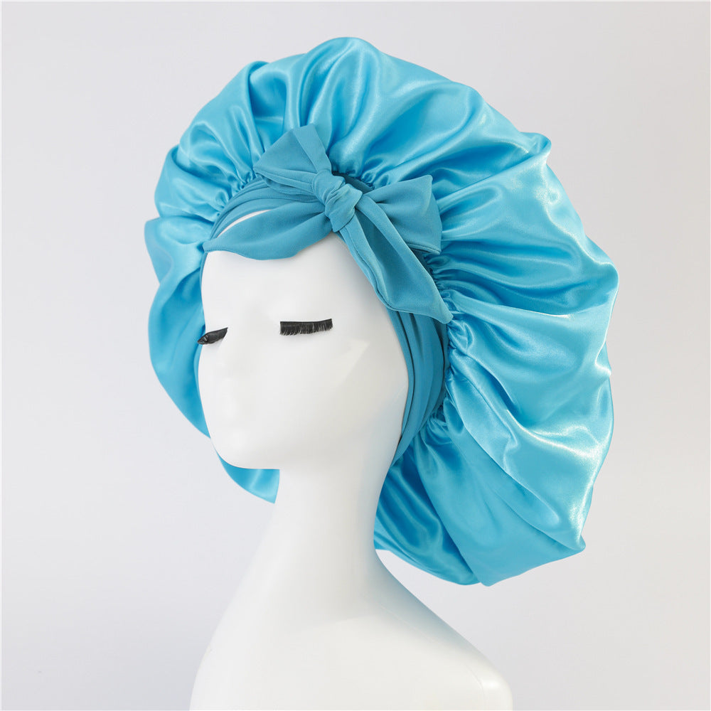 Silk/ Satin Bonnet For Sleeping - (For All Hair Types)